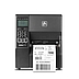 Zebra ZT230 Printer Head-On with Media Zebra ZT230 industrial label printer head-on with media
