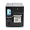 Zebra ZT411 Label Printer Head-on with Media