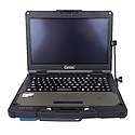 Gamber-Johnson Docking Station with Getac B360 Laptop and Screen Support Front